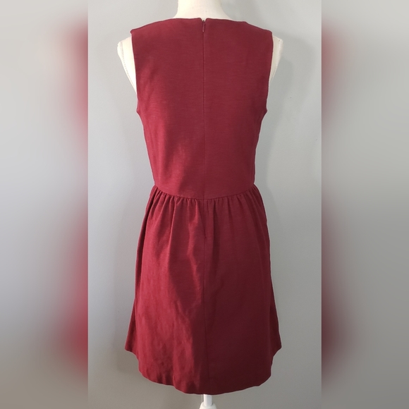J. Crew Daybreak Burgundy Sleeveless Dress - Picture 6 of 13